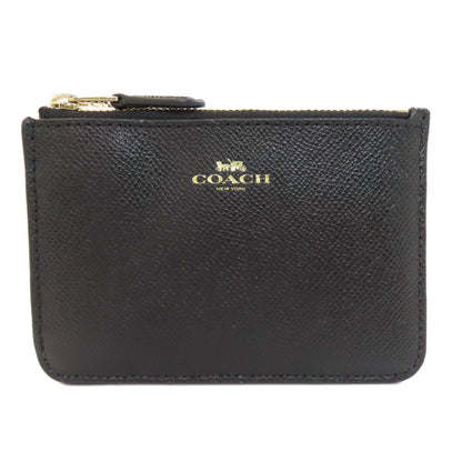 COACH F57854 With key ring coin purse Leather Ladies [Used]