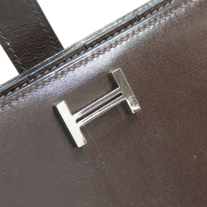 HERMES Bareness Free SilverHardware Long wallet (with coin pocket) Box calf Ladies [Used]