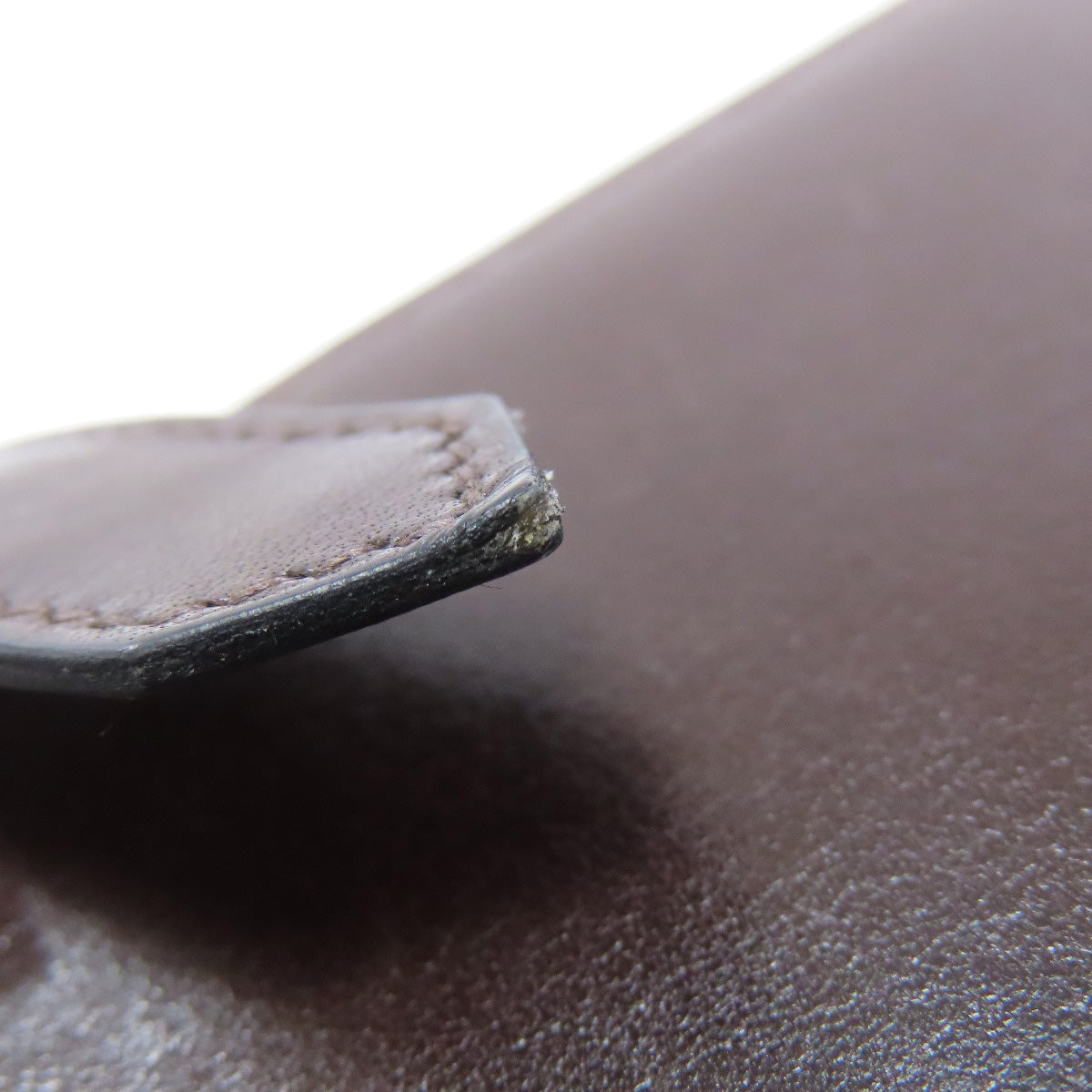 HERMES Bareness Free SilverHardware Long wallet (with coin pocket) Box calf Ladies [Used]