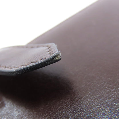 HERMES Bareness Free SilverHardware Long wallet (with coin pocket) Box calf Ladies [Used]