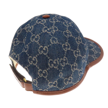 GUCCI 656206 GG canvas baseball cap hat Canvas Ladies [Used]