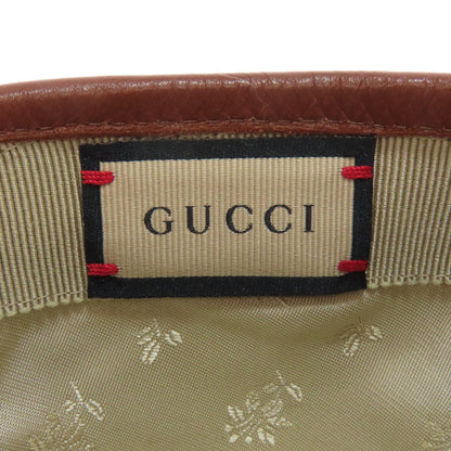 GUCCI 656206 GG canvas baseball cap hat Canvas Ladies [Used]
