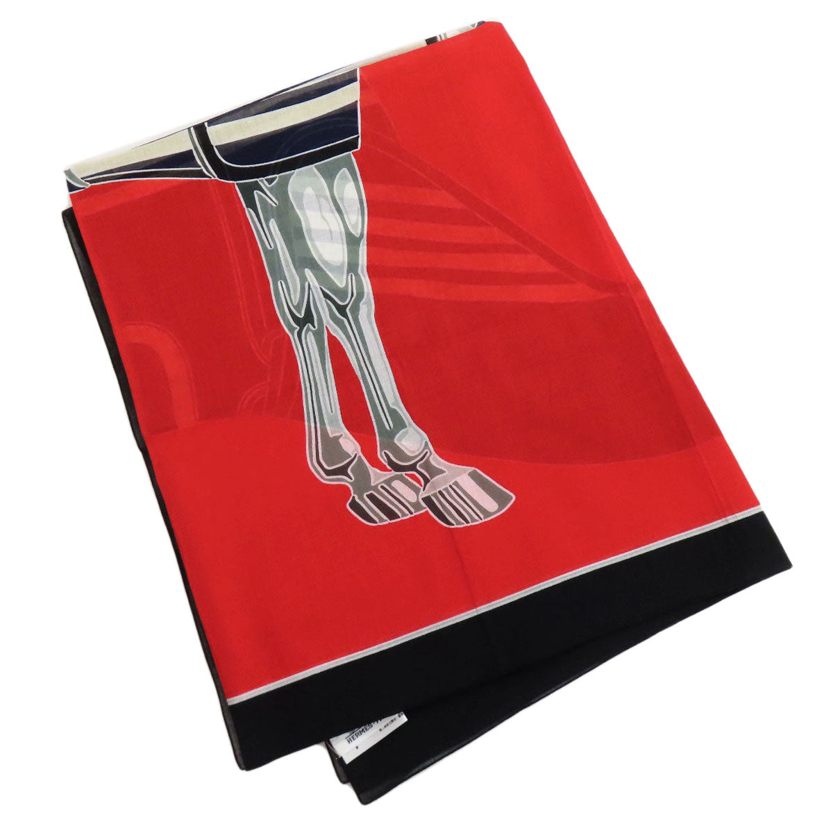 HERMES Horse pattern Stall Cotton Ladies [Used]