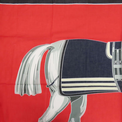 HERMES Horse pattern Stall Cotton Ladies [Used]