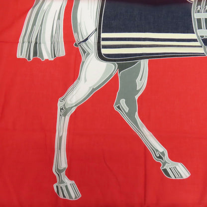 HERMES Horse pattern Stall Cotton Ladies [Used]