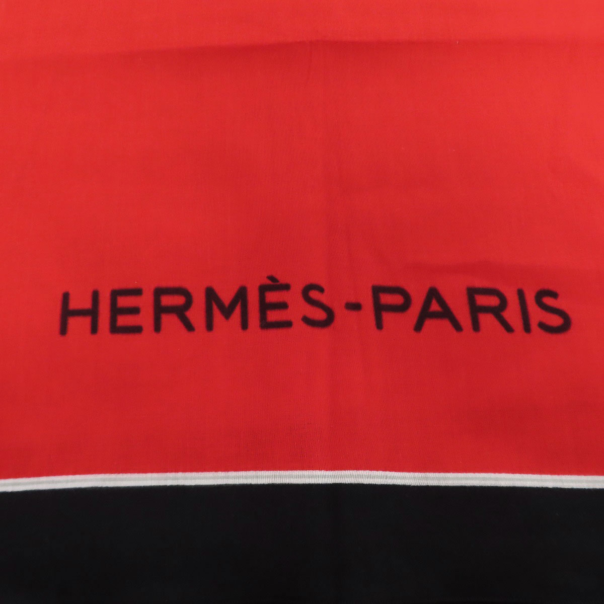 HERMES Horse pattern Stall Cotton Ladies [Used]