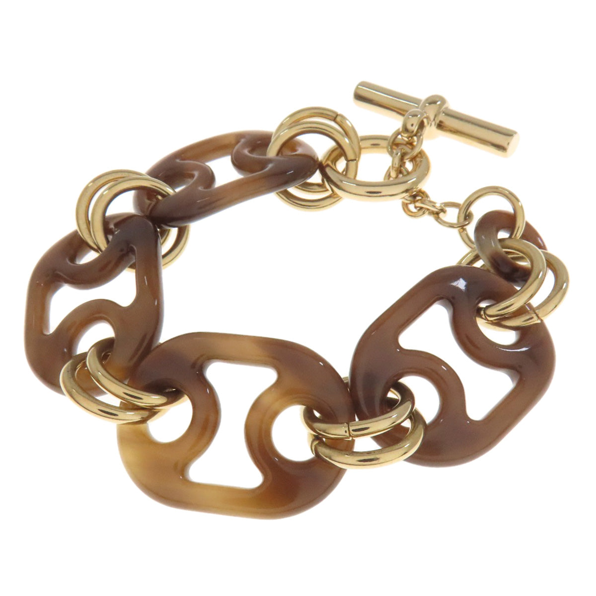 HERMES   Eurydice Bracelet Bracelet  Buffalo horn MetalLadies [Used]