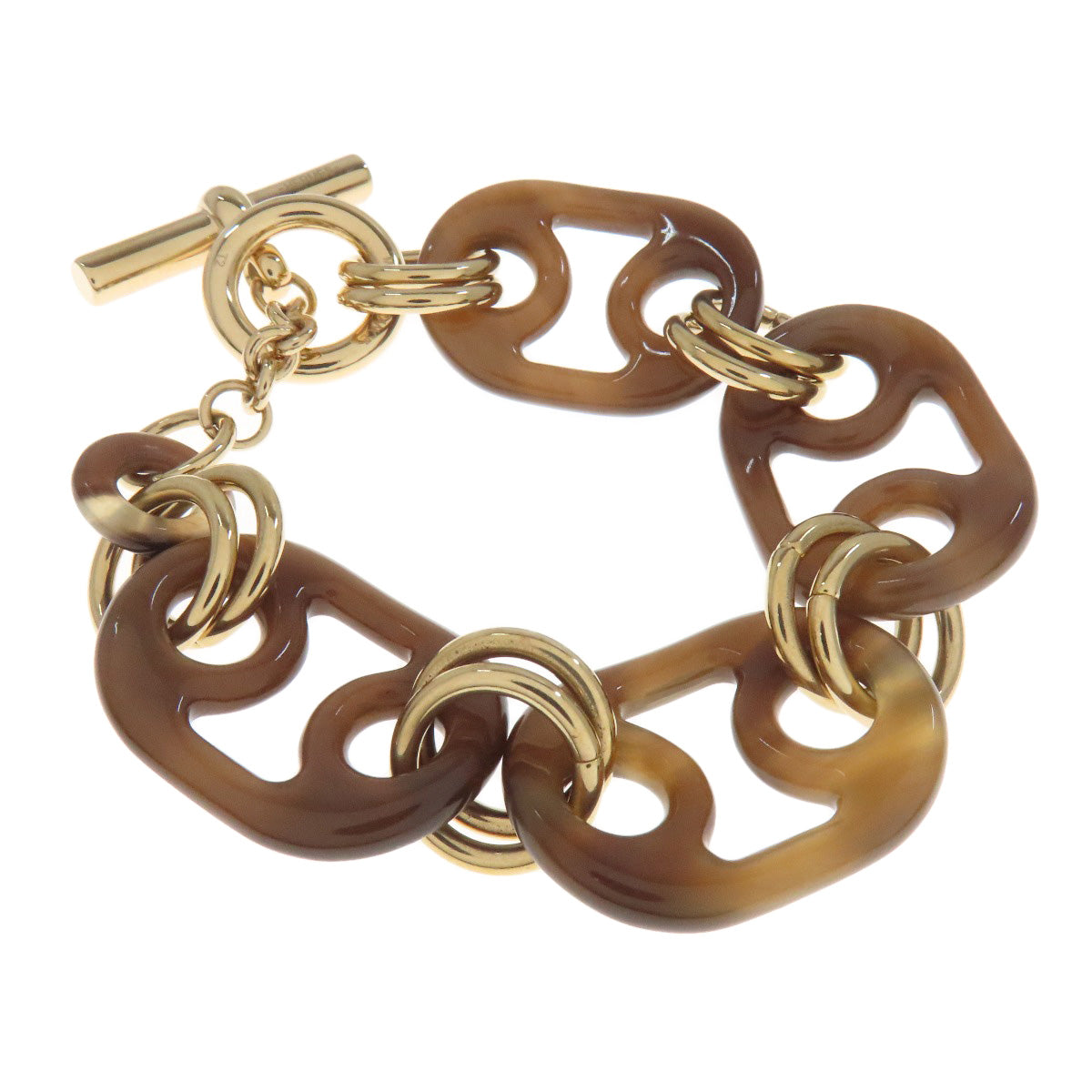 HERMES   Eurydice Bracelet Bracelet  Buffalo horn MetalLadies [Used]