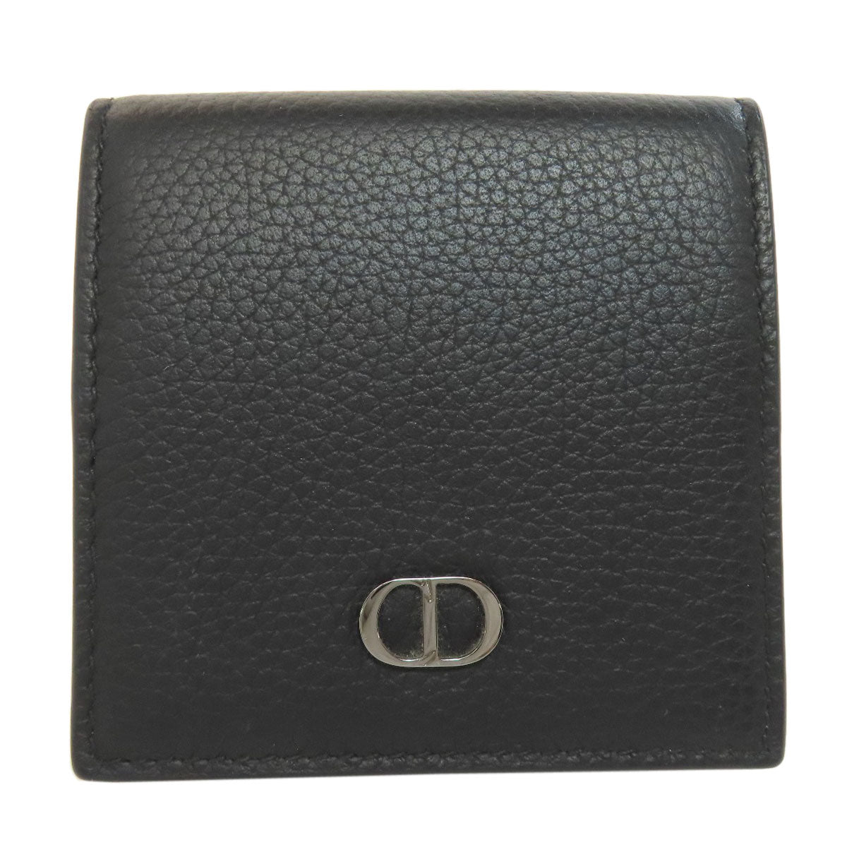 CHRISTIAN DIOR logo coin purse Leather Ladies [Used]