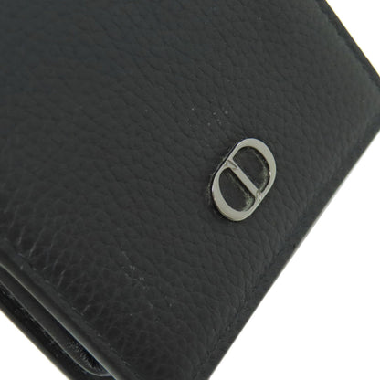 CHRISTIAN DIOR logo coin purse Leather Ladies [Used]