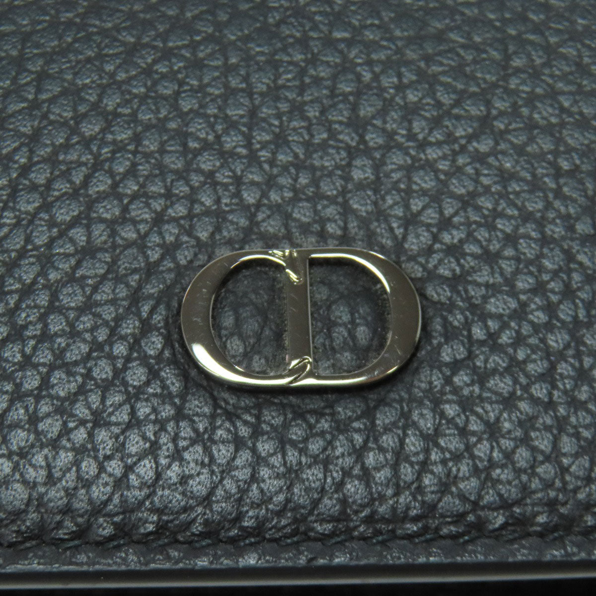 CHRISTIAN DIOR logo coin purse Leather Ladies [Used]