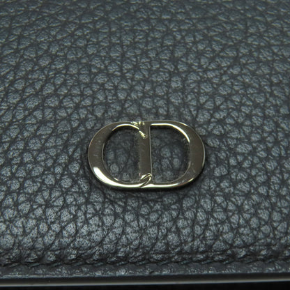 CHRISTIAN DIOR logo coin purse Leather Ladies [Used]