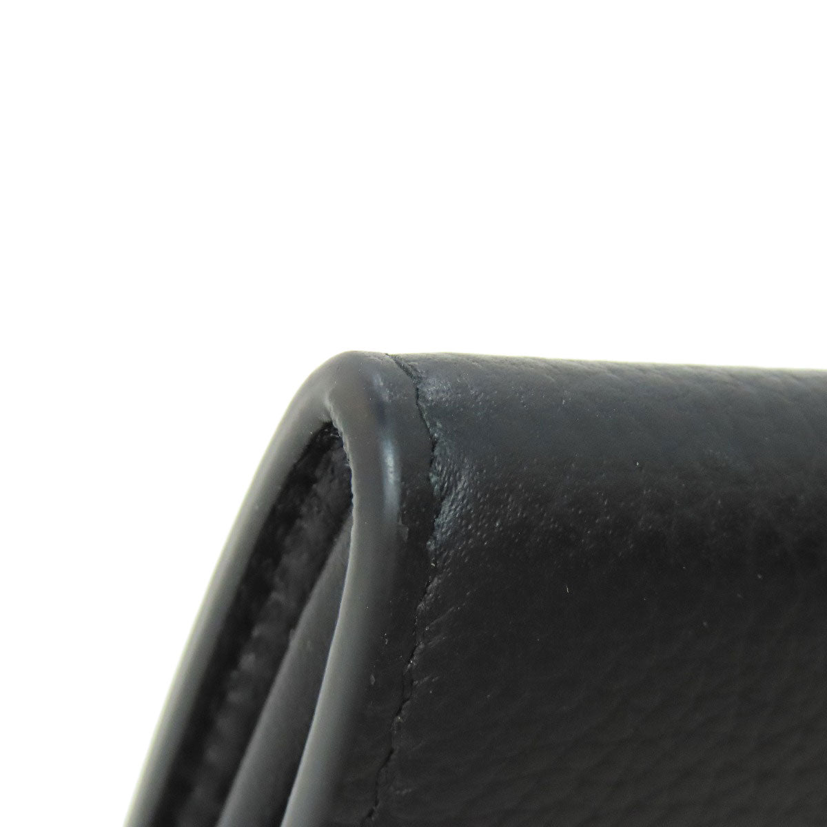 CHRISTIAN DIOR logo coin purse Leather Ladies [Used]