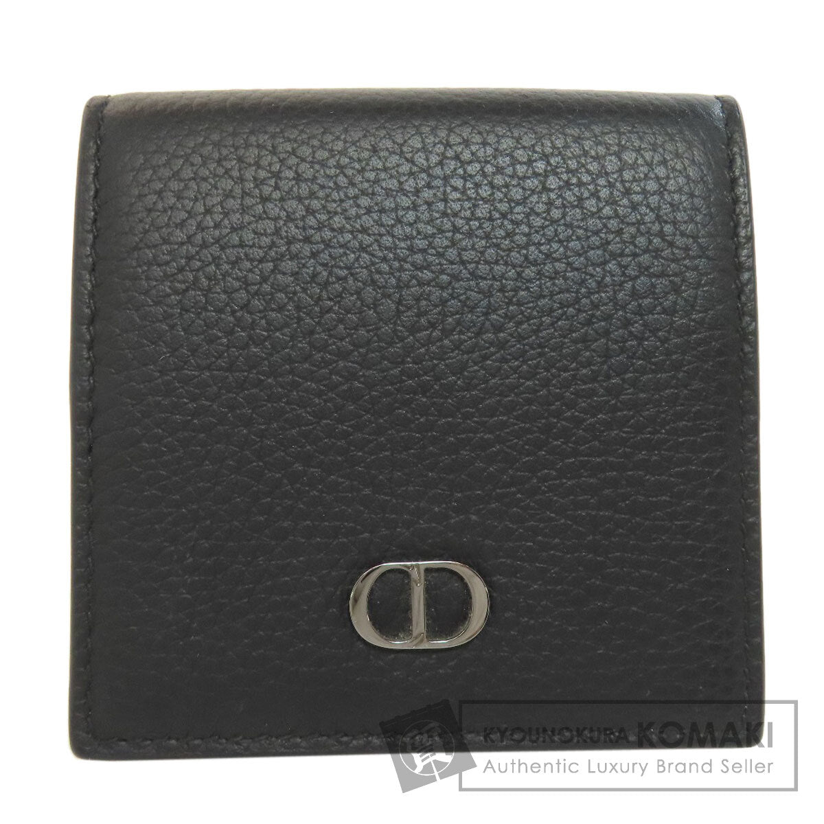 CHRISTIAN DIOR logo coin purse Leather Ladies [Used]