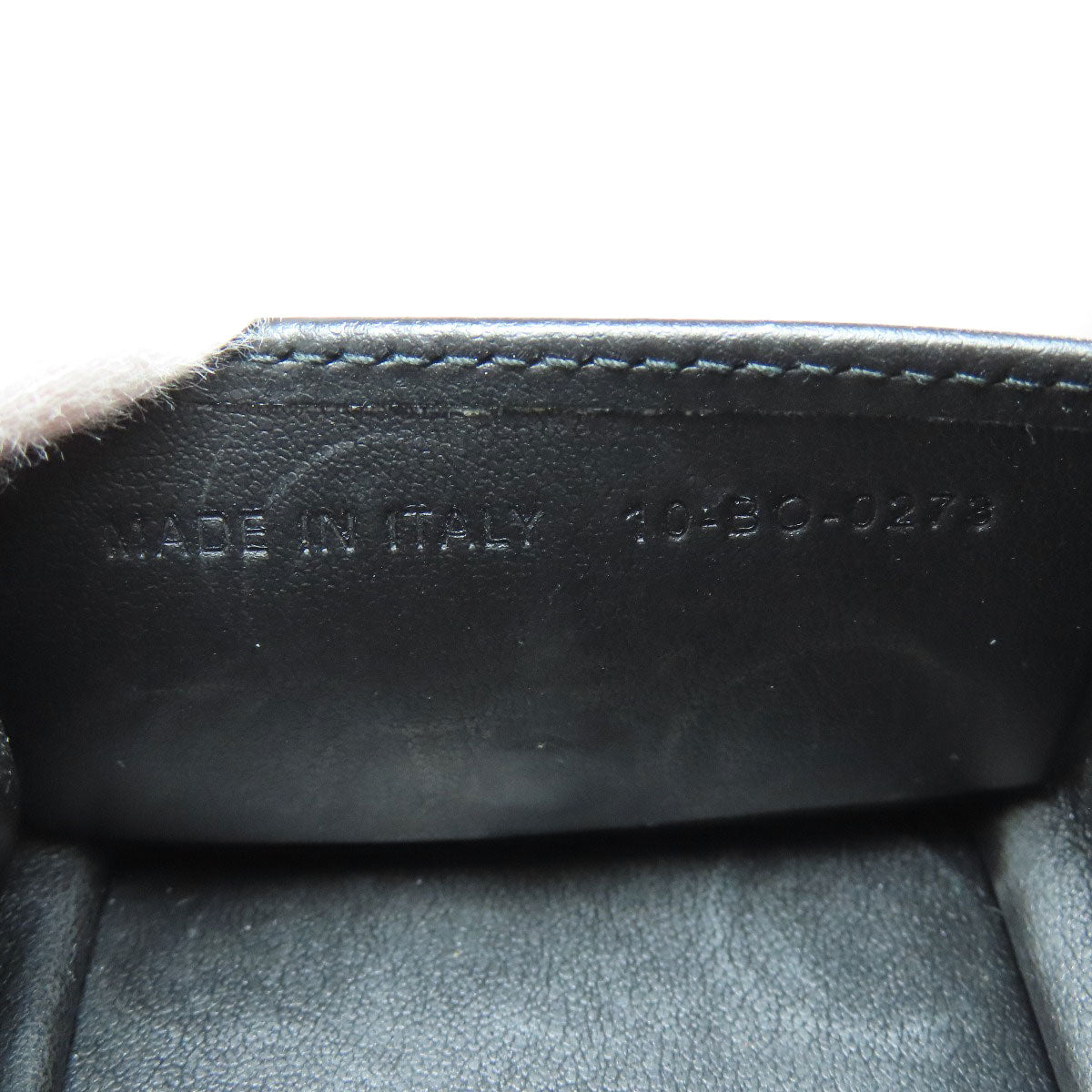 CHRISTIAN DIOR logo coin purse Leather Ladies [Used]