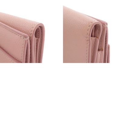 CELINE Tri-fold wallet Bifold Wallet with Coin Pocket Leather Ladies [Used]