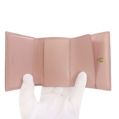 CELINE Tri-fold wallet Bifold Wallet with Coin Pocket Leather Ladies [Used]