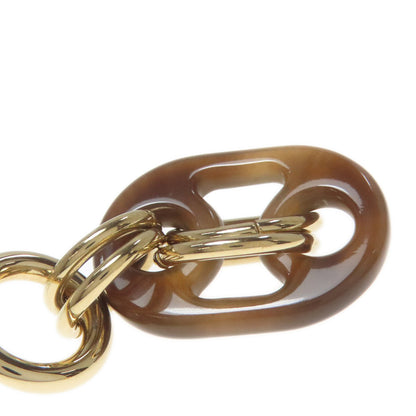 HERMES Eurydice PM earring Buffalo horn MetalLadies [Used]