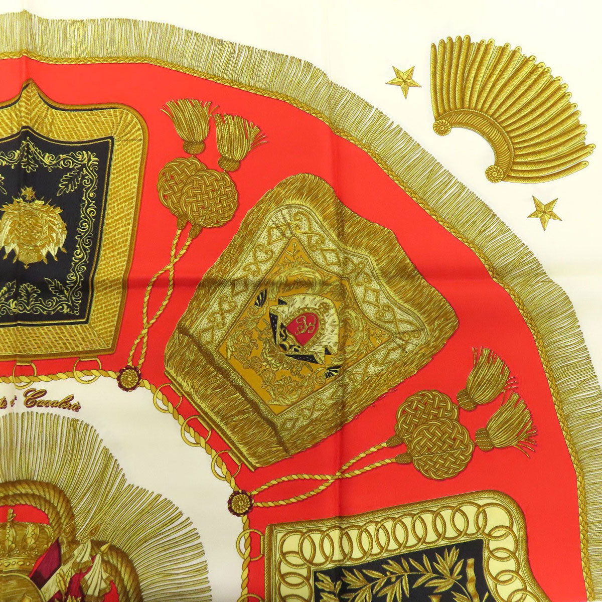 HERMES Carre90 saber decorative bag Scarf Silk Ladies [Used]