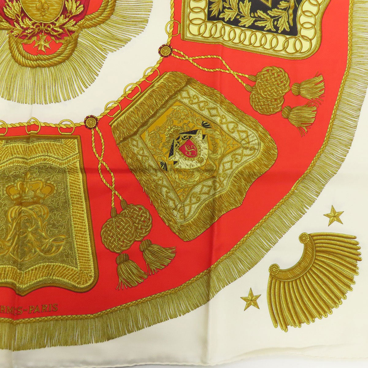 HERMES Carre90 saber decorative bag Scarf Silk Ladies [Used]