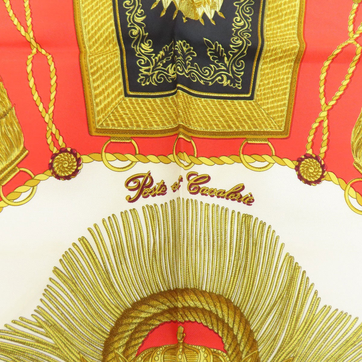 HERMES Carre90 saber decorative bag Scarf Silk Ladies [Used]