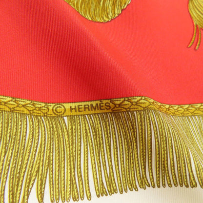 HERMES Carre90 saber decorative bag Scarf Silk Ladies [Used]