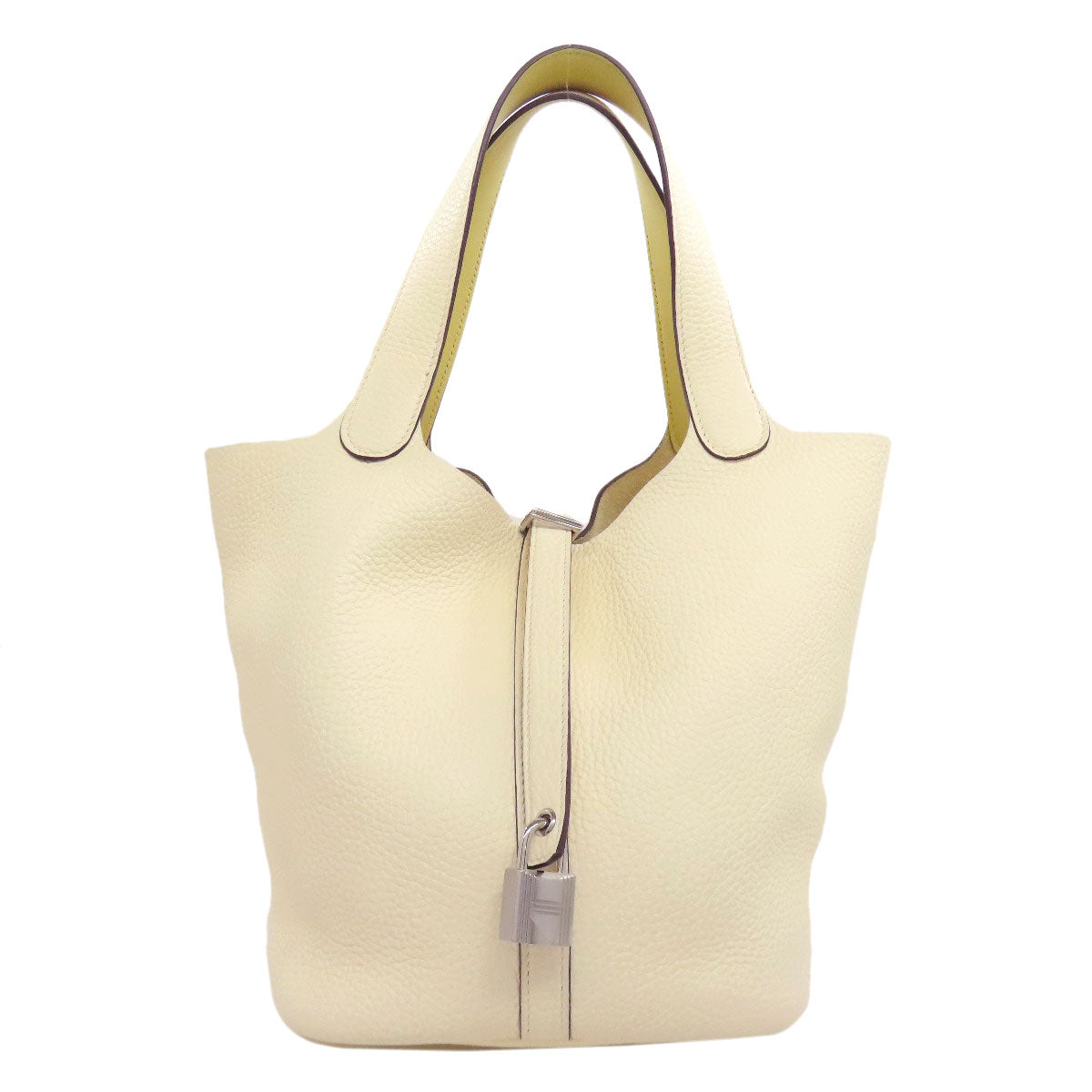 HERMES Picotin Lock MM SilverHardware Handbag Taurillon Clemence Ladies [Used]