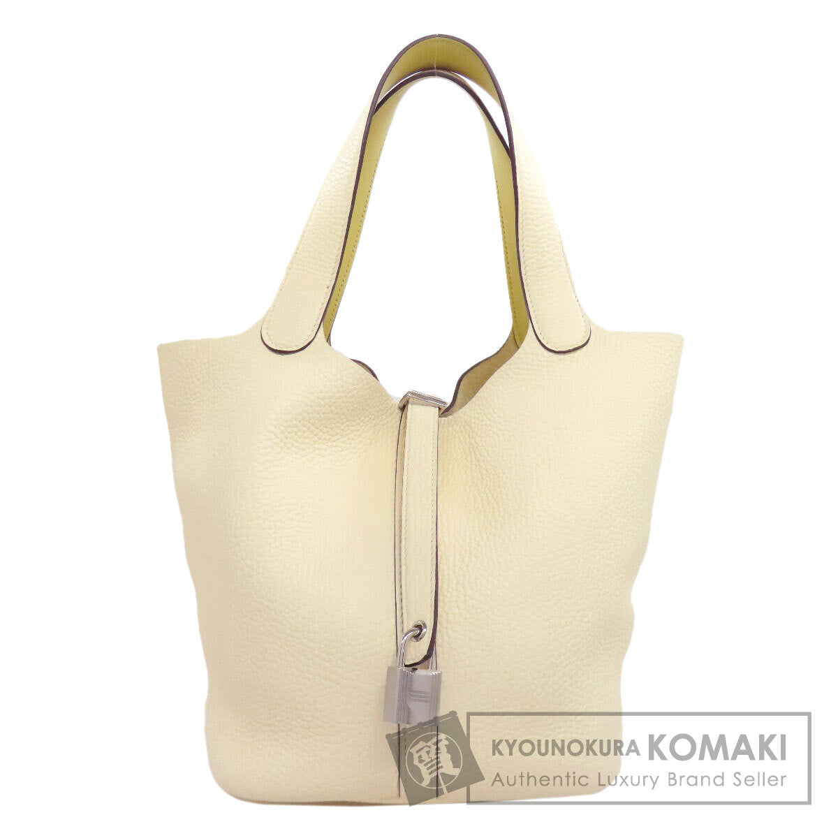 HERMES Picotin Lock MM SilverHardware Handbag Taurillon Clemence Ladies [Used]