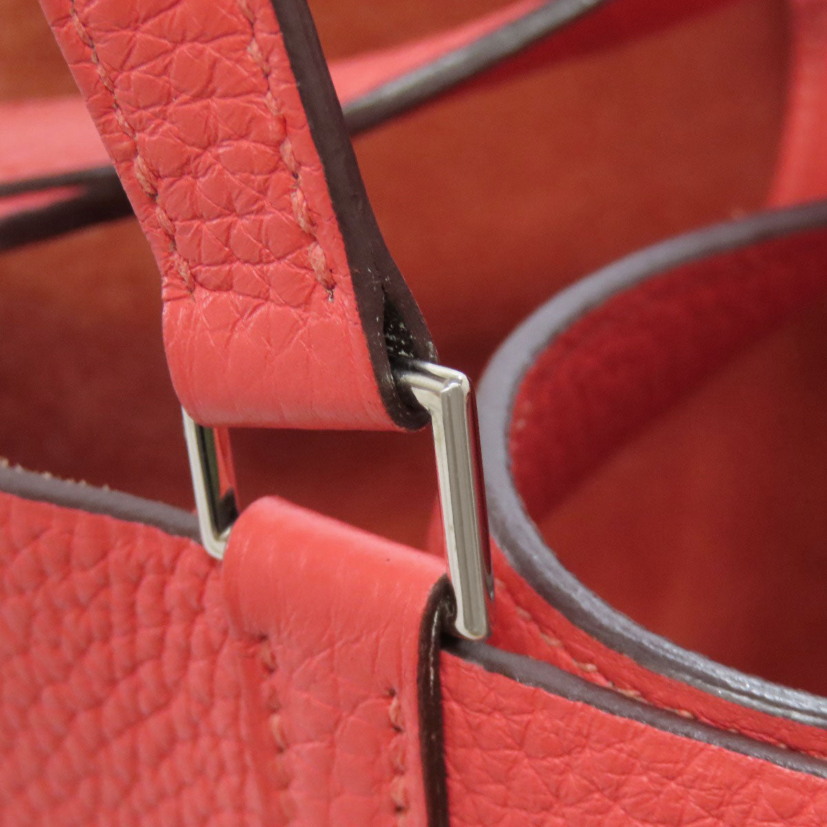 HERMES Picotin Lock MM SilverHardware Handbag Taurillon Clemence Ladies [Used]