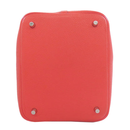 HERMES Picotin Lock MM SilverHardware Handbag Taurillon Clemence Ladies [Used]