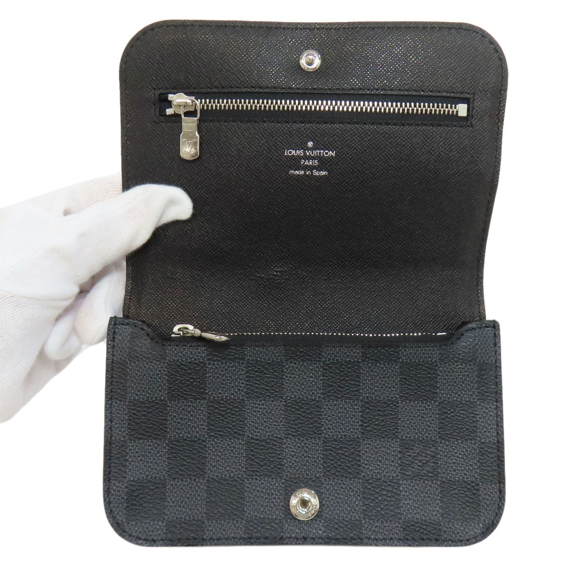 LOUIS VUITTON M6837T Santur Pochette Homme body bag Damier canvas Ladies [Used]