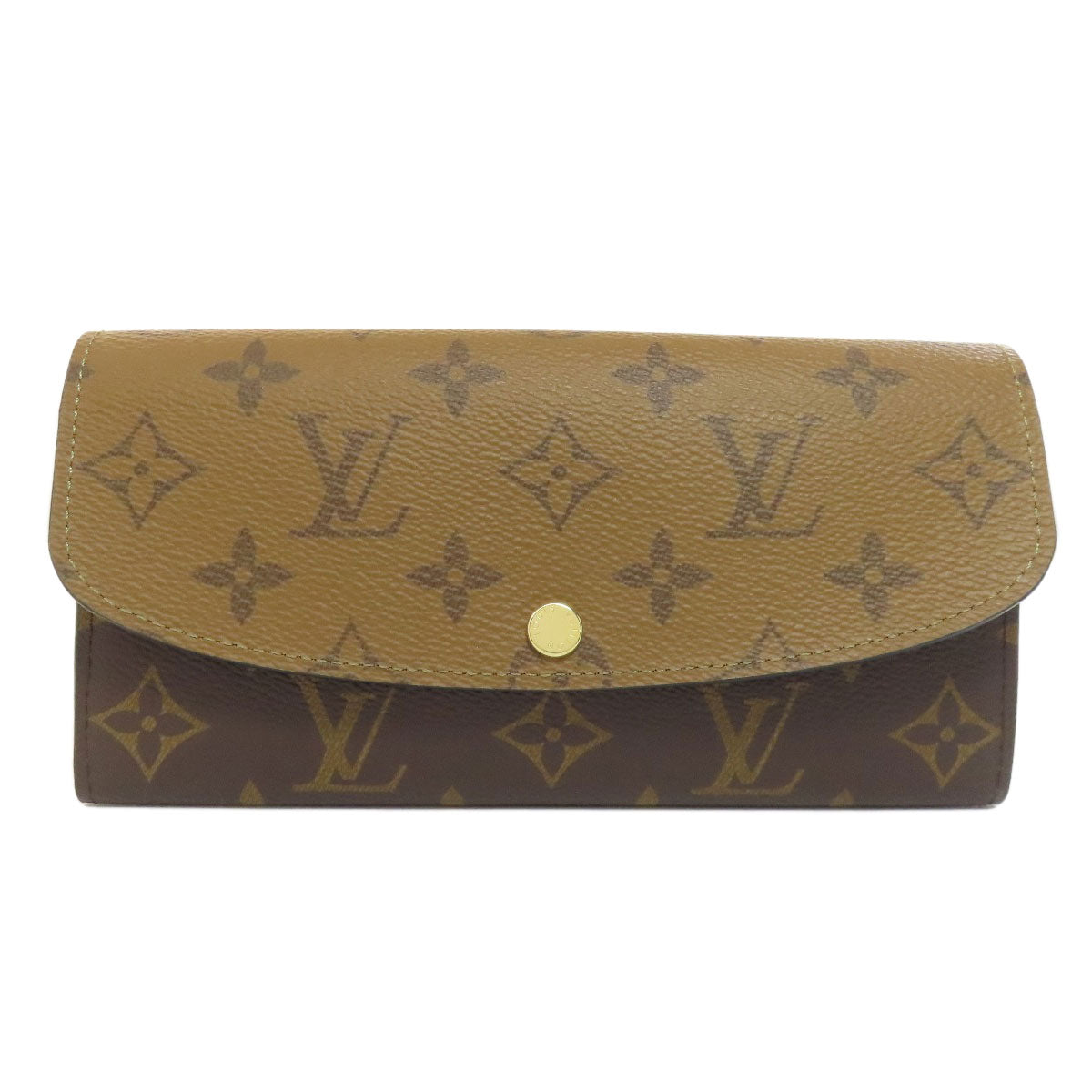 LOUIS VUITTON M82157 Portefeiulle ã» Emily Long wallet (with coin pocket) Monogram reverse Ladies [Used]