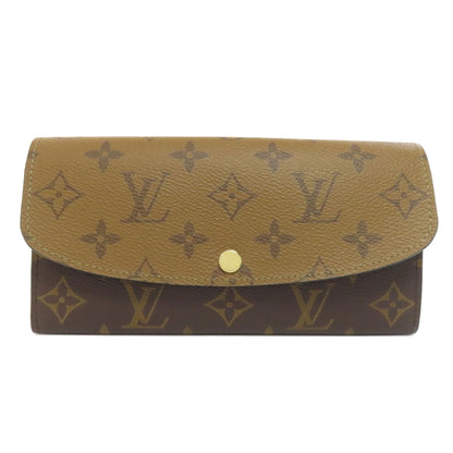 LOUIS VUITTON M82157 Portefeiulle ã» Emily Long wallet (with coin pocket) Monogram reverse Ladies [Used]