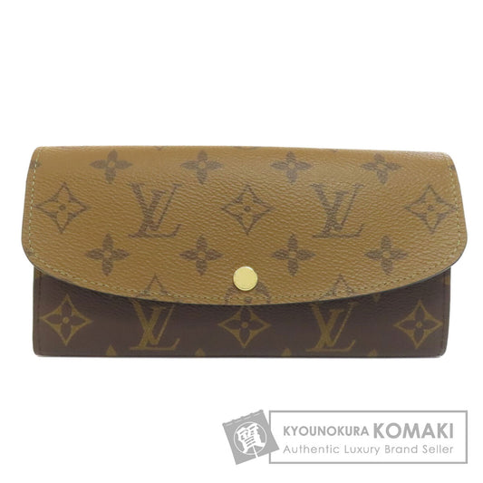 LOUIS VUITTON M82157 Portefeiulle ã» Emily Long wallet (with coin pocket) Monogram reverse Ladies [Used]