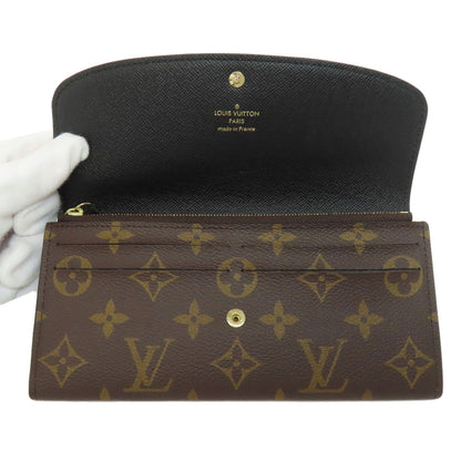LOUIS VUITTON M82157 Portefeiulle ã» Emily Long wallet (with coin pocket) Monogram reverse Ladies [Used]