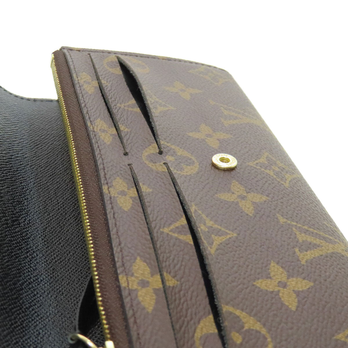 LOUIS VUITTON M82157 Portefeiulle ã» Emily Long wallet (with coin pocket) Monogram reverse Ladies [Used]