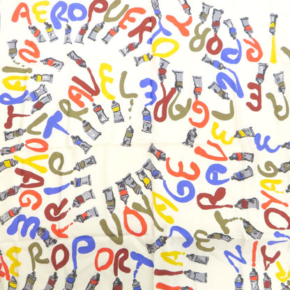 LOUIS VUITTON Paint pattern Scarf Silk Ladies [Used]