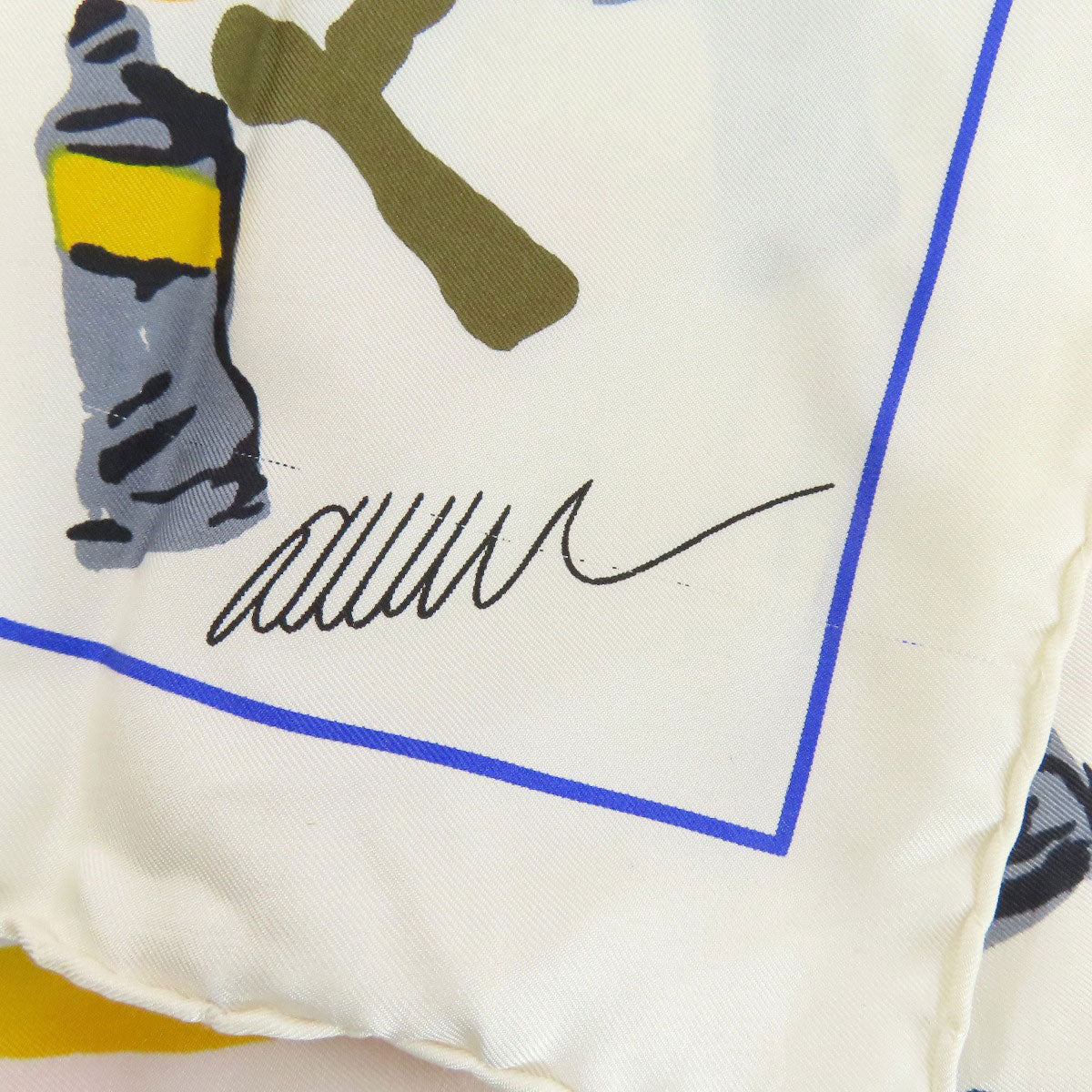 LOUIS VUITTON Paint pattern Scarf Silk Ladies [Used]