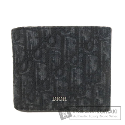 CHRISTIAN DIOR Oblique Bifold Wallet with Coin Pocket Canvas mens [Used]