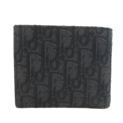 CHRISTIAN DIOR Oblique Bifold Wallet with Coin Pocket Canvas mens [Used]
