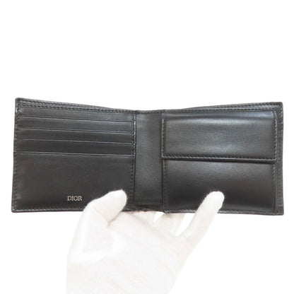 CHRISTIAN DIOR Oblique Bifold Wallet with Coin Pocket Canvas mens [Used]