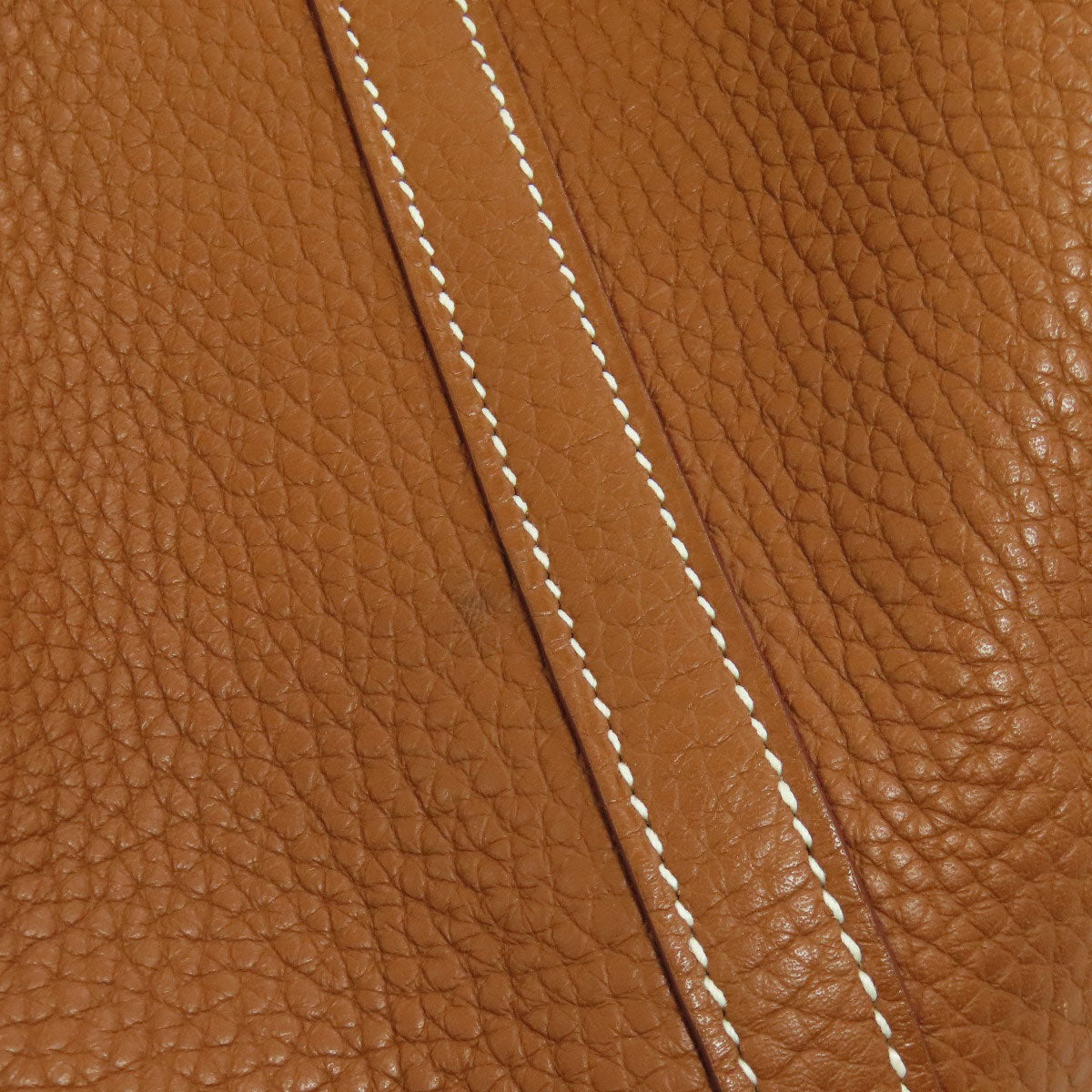 HERMES Picotin Lock MM Gold SilverHardware Handbag Taurillon Clemence Ladies [Used]