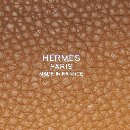 HERMES Picotin Lock MM Gold SilverHardware Handbag Taurillon Clemence Ladies [Used]