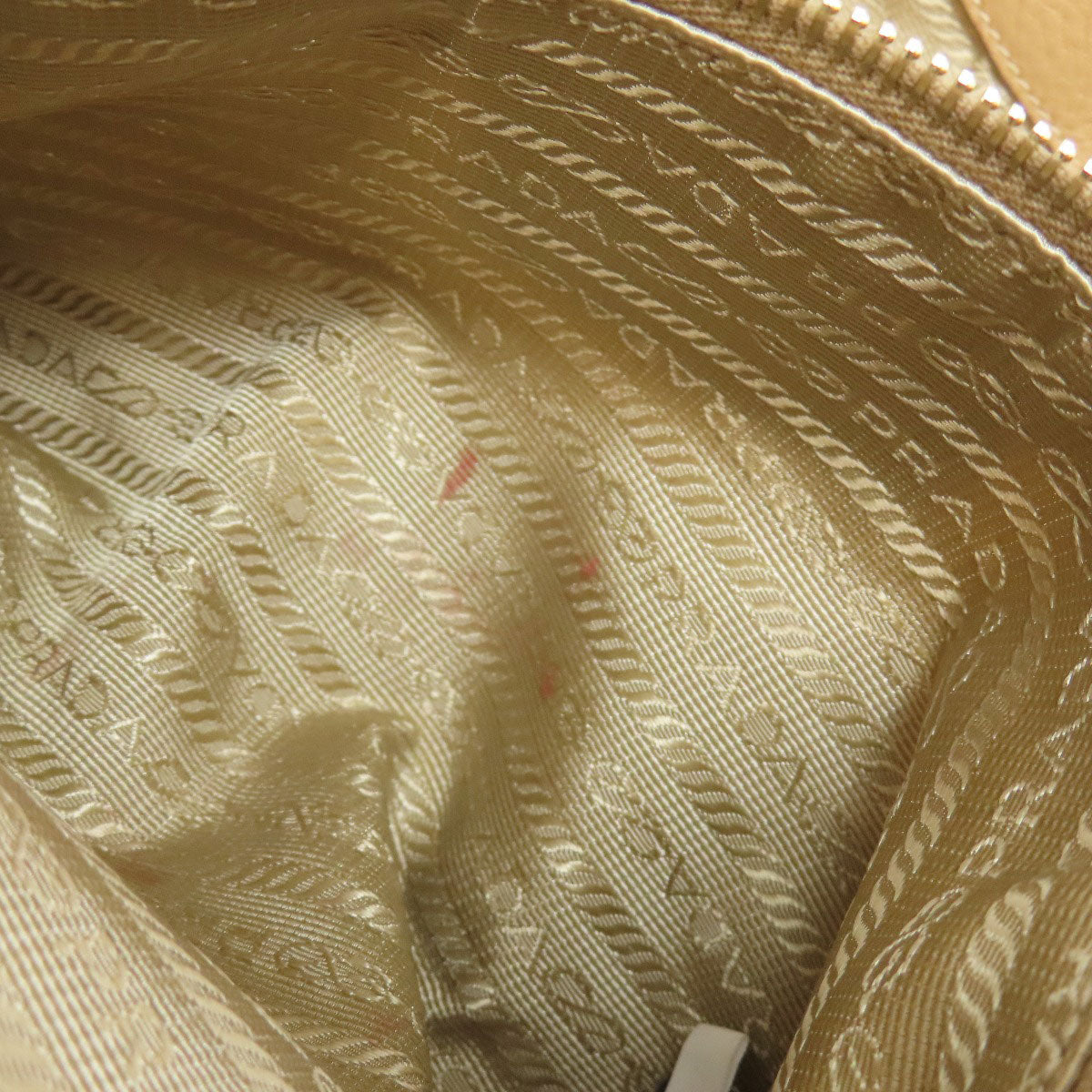 PRADA logo Handbag Leather Ladies [Used]