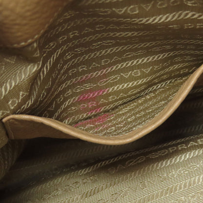 PRADA logo Handbag Leather Ladies [Used]