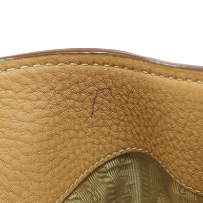 PRADA logo Handbag Leather Ladies [Used]