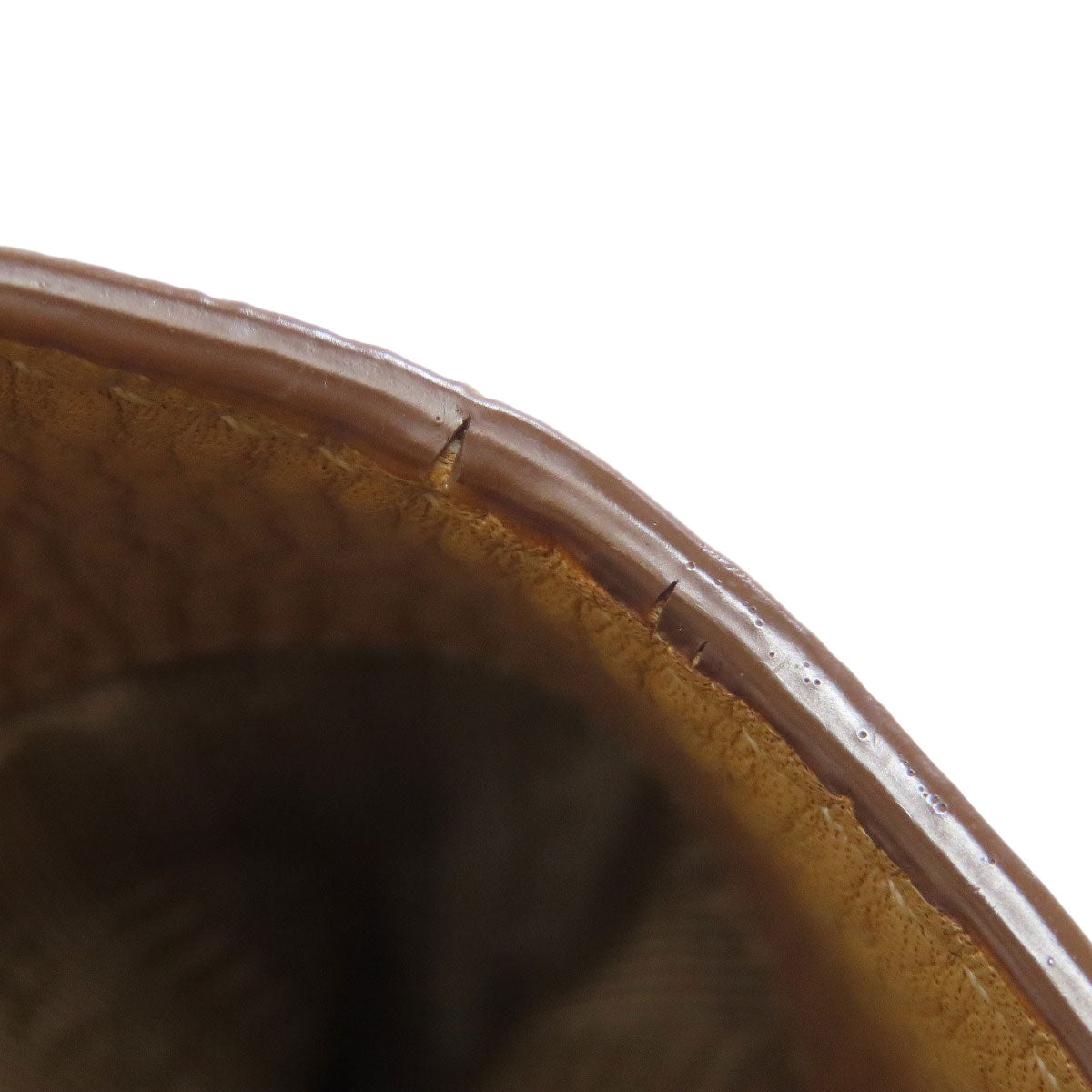 PRADA logo Handbag Leather Ladies [Used]