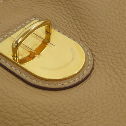 PRADA logo Handbag Leather Ladies [Used]