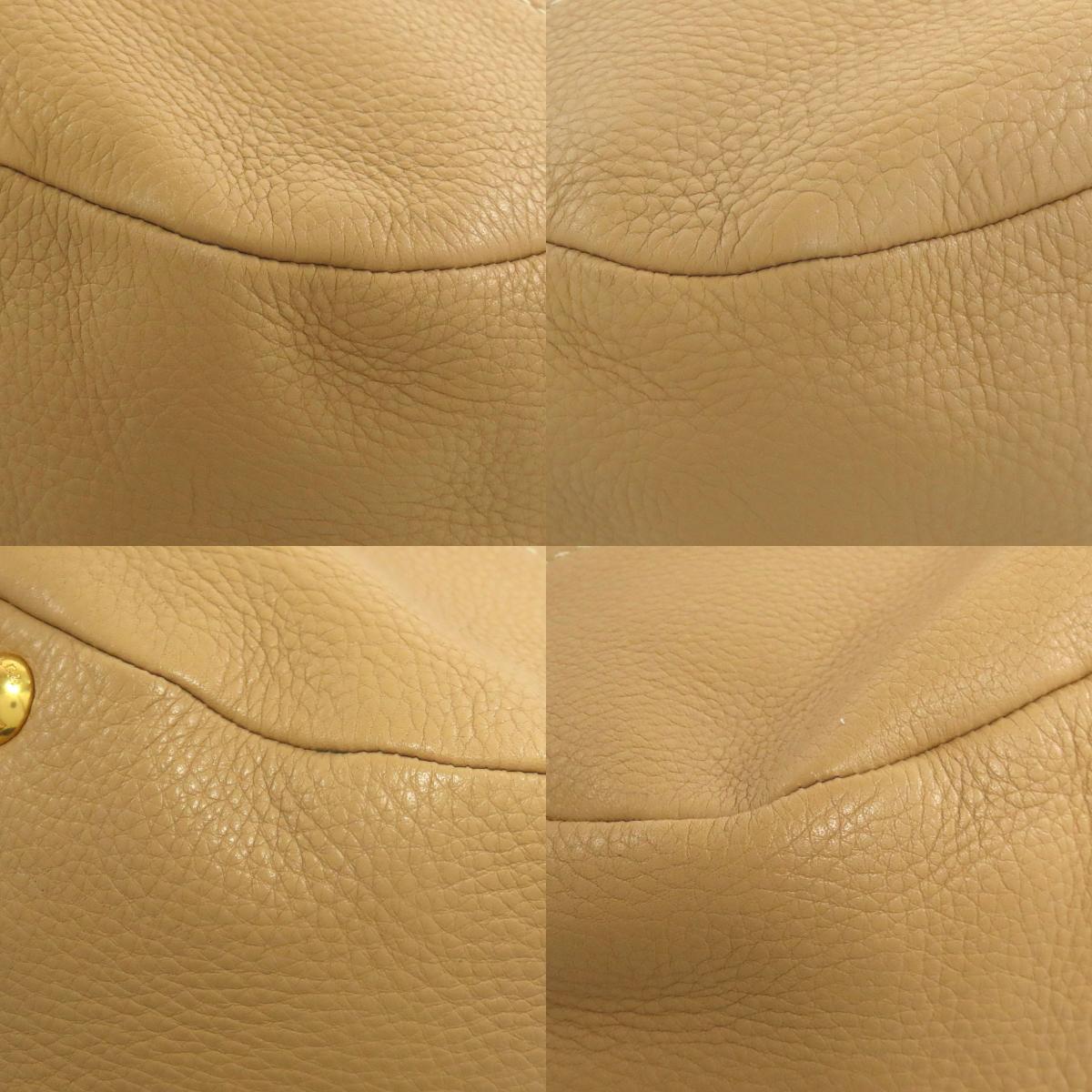 PRADA logo Handbag Leather Ladies [Used]