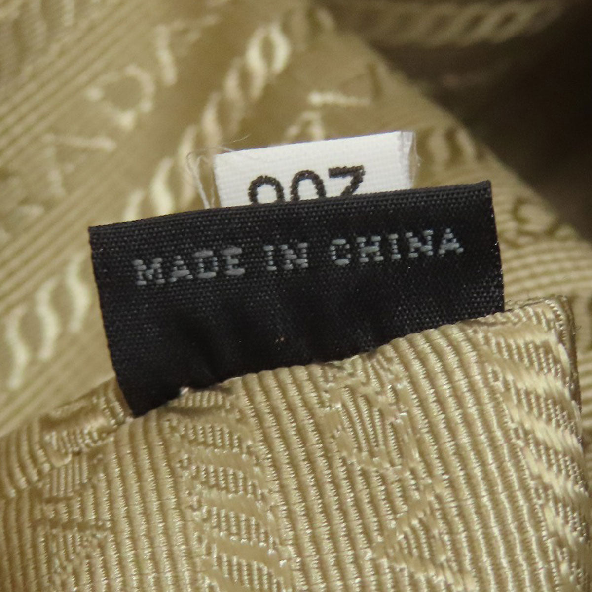 PRADA logo Handbag Leather Ladies [Used]